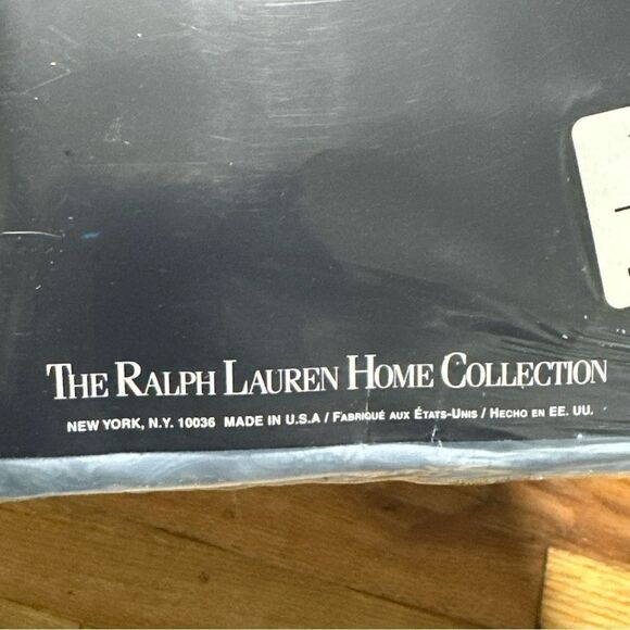 Ralph Lauren Light Blue Flat Sheet twin size damask NIP - Picture 5 of 8